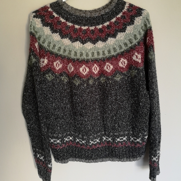 Vintage Fair Isle Wool Blend Crew Knit Sweater Alison H Collection Women… - Picture 2 of 16